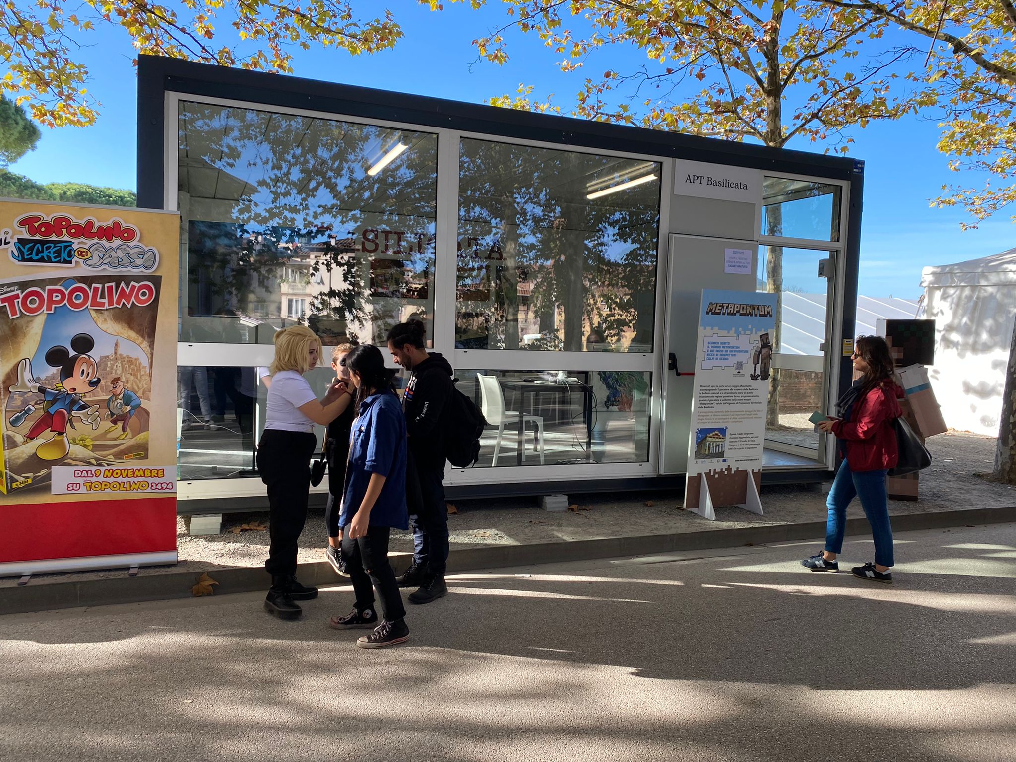 Lo stand di APT Basilicata al Lucca Comics & Games 2022