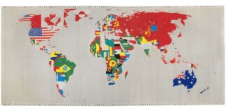 Alighiero Boetti, Mappa (1989-'91). Courtesy of Sotheby's