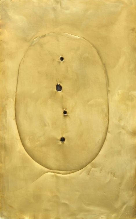 Lucio Fontana, Concetto Spaziale, New York (1962). Courtesy of Sotheby’s