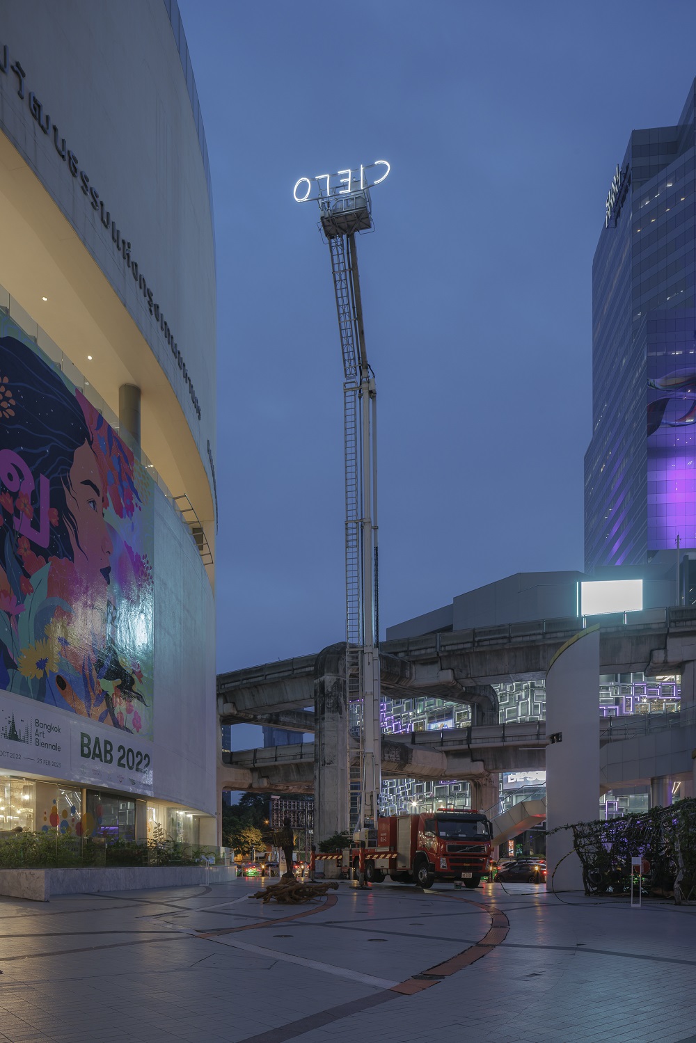 Marcello Maloberti, CIELO, 2022. Installazione performativa, Bangkok Art Biennale 2022. Ph. Soopakorn Srisakul