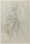 Michelangelo Buonarroti, Studio per un Cristo risorto, 1532-1533, matita nera, 381 × 252 mm, Firenze, Casa Buonarroti, inv. 61 F, © Associazione MetaMorfosi, Roma. Ph. Massimo Menghini