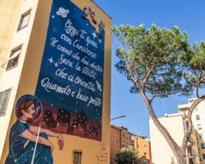 Più donne nei nomi delle strade. A Roma ci pensa la street art