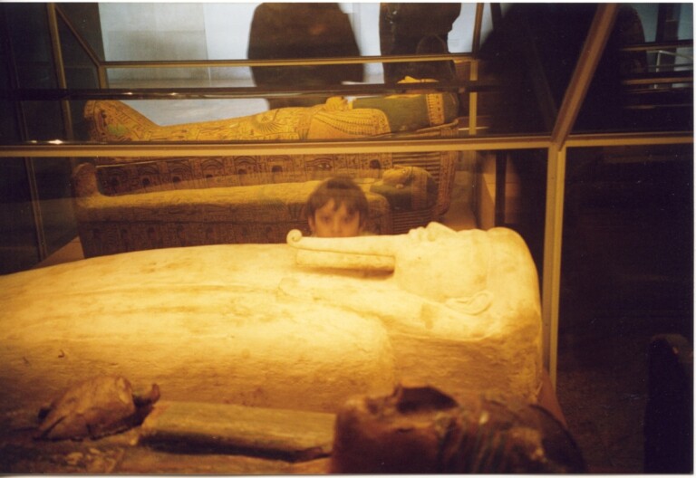 Paolo Bufalini al MET Museum di New York nel 2001, courtesy l'artista. Photo Luisa Prayer