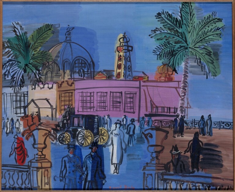 Raoul Dufy, La Jetée, promenade à Nice, 1926, Olio su tela 38x46 cm MAM Paris Paris Musées / Musée d'Art Moderne Droits d'auteur © ADAGP © Raoul Dufy by SIAE 2022