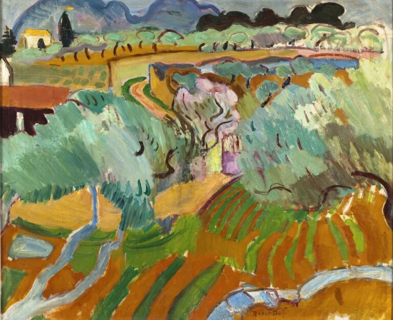 Raoul Dufy, Paesaggio provenzale, 1905, Olio su tela 60x73 cm MAM Paris Paris Musées / Musée d'Art Moderne Droits d'auteur © ADAGP © Raoul Dufy by SIAE 2022