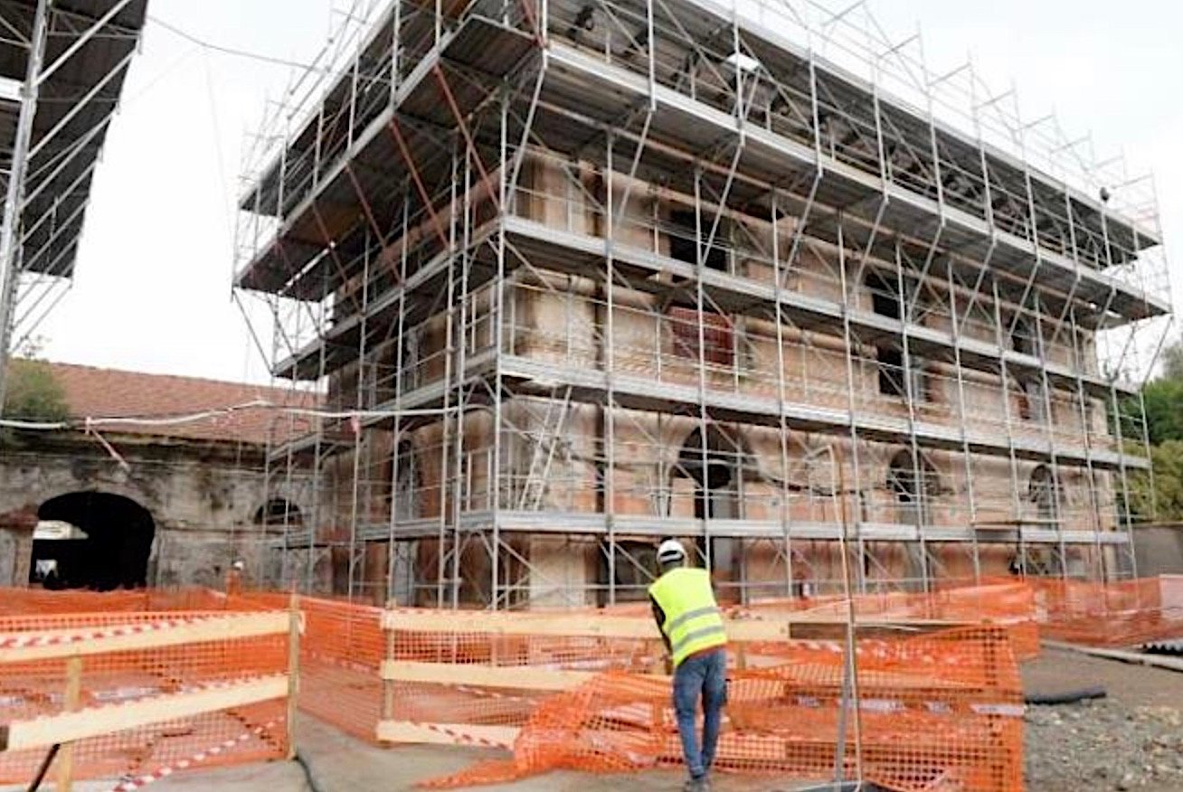 Realizzazione sede Accademia Belle Arti all'ex Mattatoio, lavori in corso (foto Ufficio Stampa Roma Capitale)