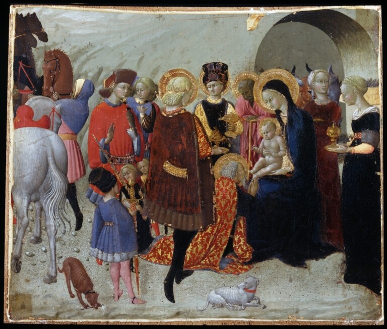 Sassetta, Adorazione dei Magi, 1433 circa, tempera e oro su tavola. Siena, Palazzo Chigi Saracini, inv. 98 MPS