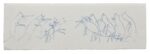 Dasha Shishkin, Pickle 25, 2013, Inchiostro su carta, 12.6 x 39.5 cm, Courtesy l’artista e Gió Marconi, Milano, Fotografia di Filippo Armellin, Presso la galleria Gió Marconi