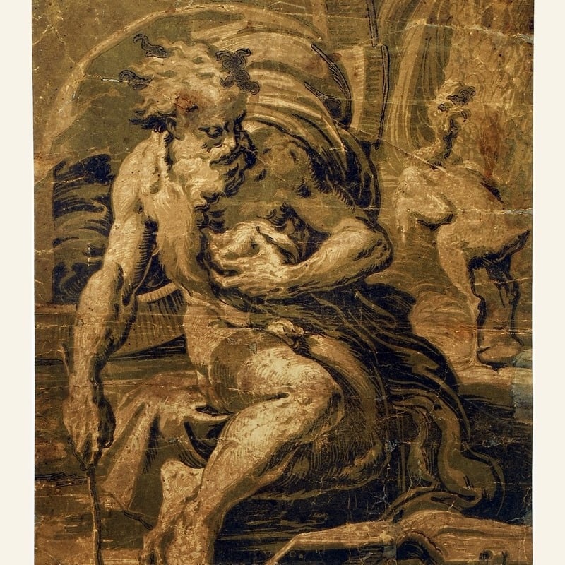 Ugo da Carpi, Diogene via Musei Palazzo dei Pio Carpi