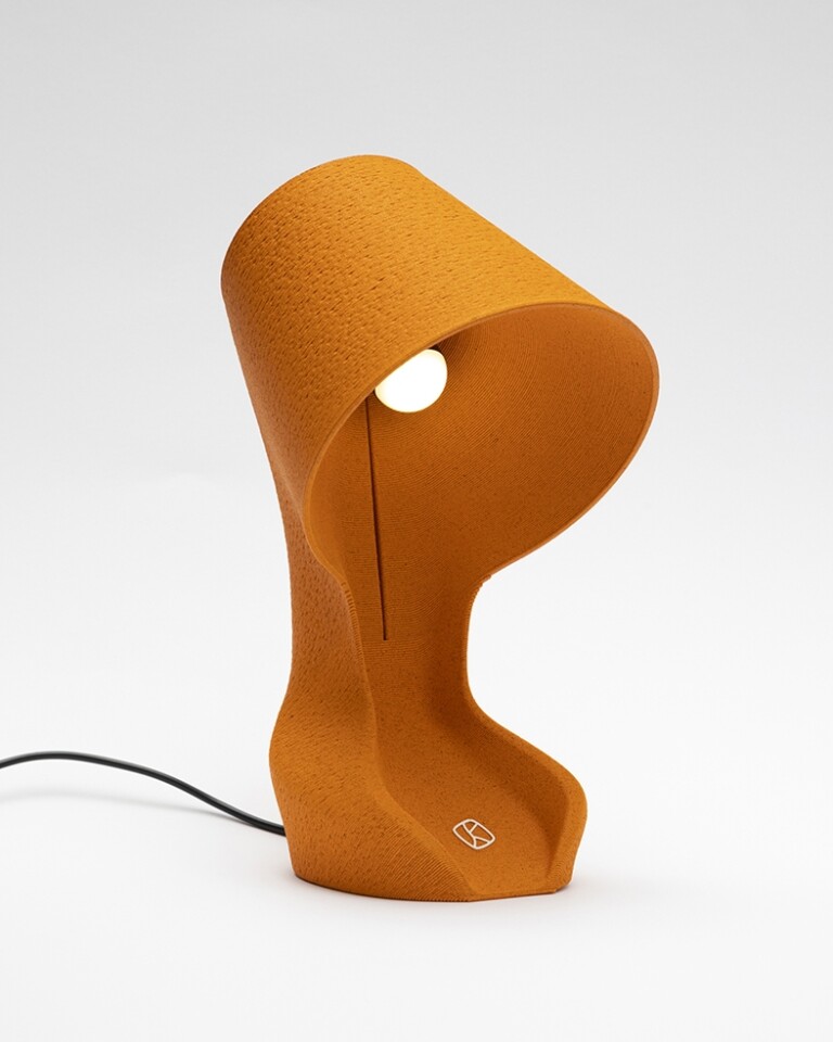 Yack di Maio e Sofia Durarte, Ohmie The Orange Lamp™, 2021, Krill Design. Photo courtesy Krill Design