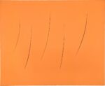 Lucio Fontana, Concetto spaziale, Attese, 1960, pittura ad acqua su tela / waterpaint on canvas, 81,5 x 100 cm
