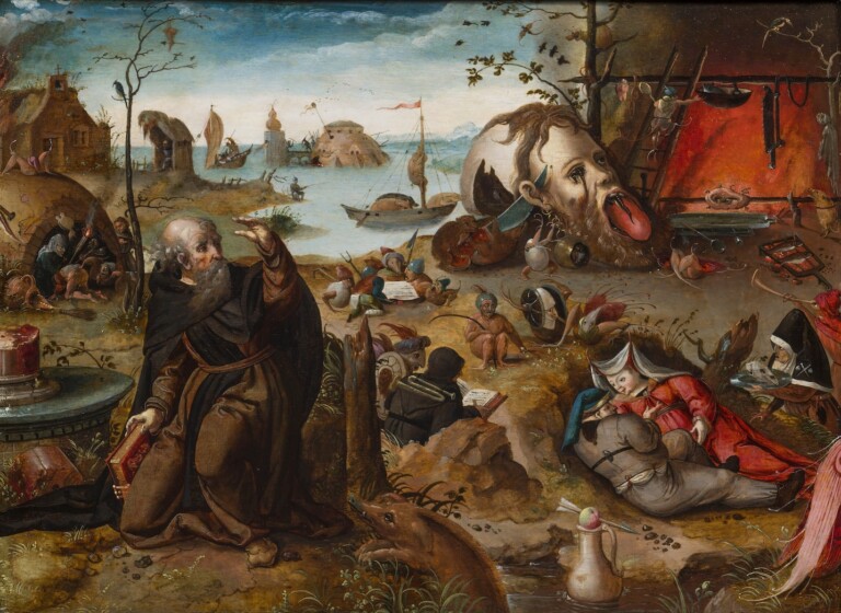 Pieter Huys (Antwerp, 1519-1584), La tentazione di Sant’Antonio. Courtesy De Jonckheere, Ginevra