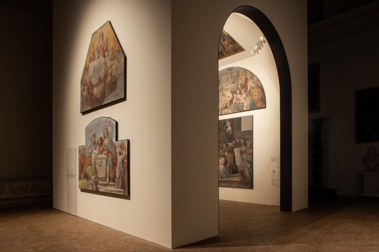 Annibale Carracci. Gli affreschi della Cappella Herrera, exhibition view at Palazzo Barberini, Roma. Ricostruzione della Cappella. Photo Alberto Novelli