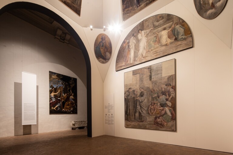 Annibale Carracci. Gli affreschi della Cappella Herrera, exhibition view at Palazzo Barberini, Roma. Ricostruzione della Cappella. Photo Alberto Novelli