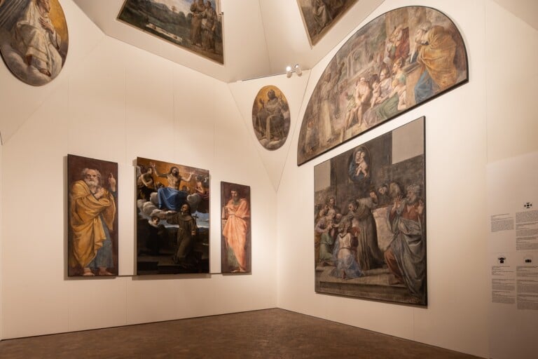 Annibale Carracci. Gli affreschi della Cappella Herrera, exhibition view at Palazzo Barberini, Roma. Ricostruzione della Cappella. Photo Alberto Novelli