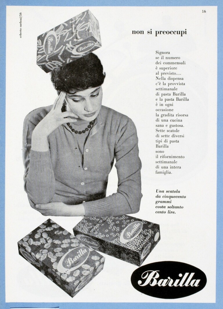 Non si preoccupi, 1956, Archivio Storico Barilla - Parma - Italia