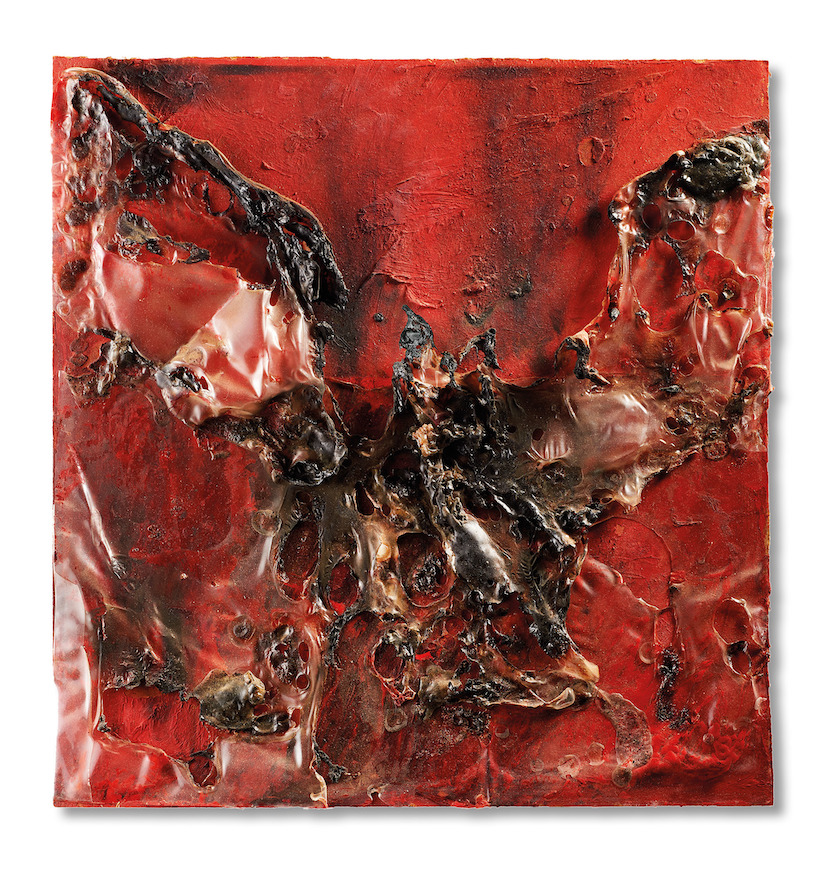 Alberto Burri, Combustione plastica, 1961. Courtesy Il Ponte Casa d’Aste