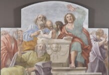 Gli Apostoli intorno al sepolcro vuoto Affresco trasportato su tela, 193 x 272,5 x 3,6 cm Museo Nacional de Arte de Cataluña, inv. 024284 - 000. Depósito de la Real Academia de Bellas Artes de Sant Jordi