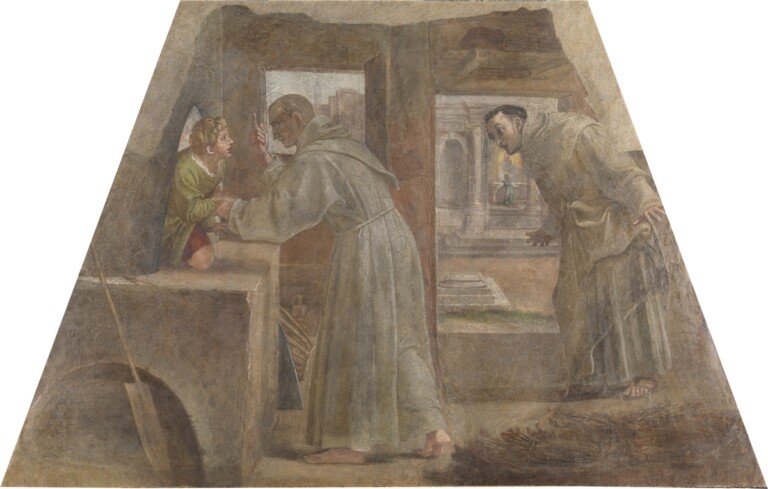 San Diego salva il ragazzo addormentato nel forno Affresco trasportato su tela, 125 x 220 cm Museo Nacional del Prado, P02910