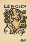 Emilio Mantelli, Ritratto di Matelda (Sogno di primavera), xilografia a colori, copertina per la rivista «L’Eroica», nn. 68-69 (1920). Collezione privata