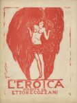 Emilio Mantelli, Vittoria alata, xilografia, copertina per la rivista «L’Eroica», nn. 30-31 (1914). Collezione privata