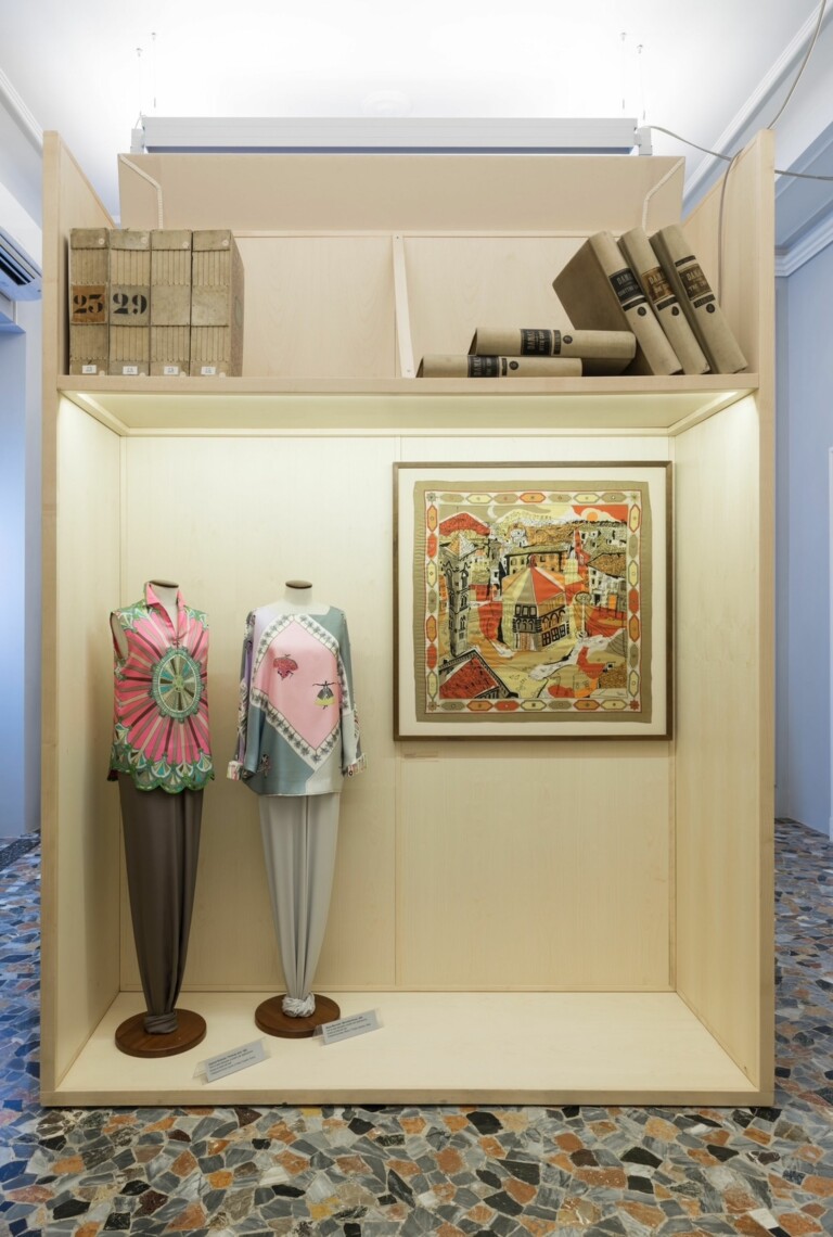 Emilio Pucci e Como. 1950-1980, exhibition view at Fondazione Antonio Ratti, Como, 2014. Courtesy Fondazione Antonio Ratti