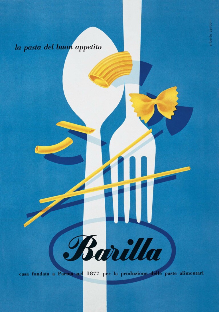Erberto Carboni, Manifesto Barilla, 1952, Archivio Barilla