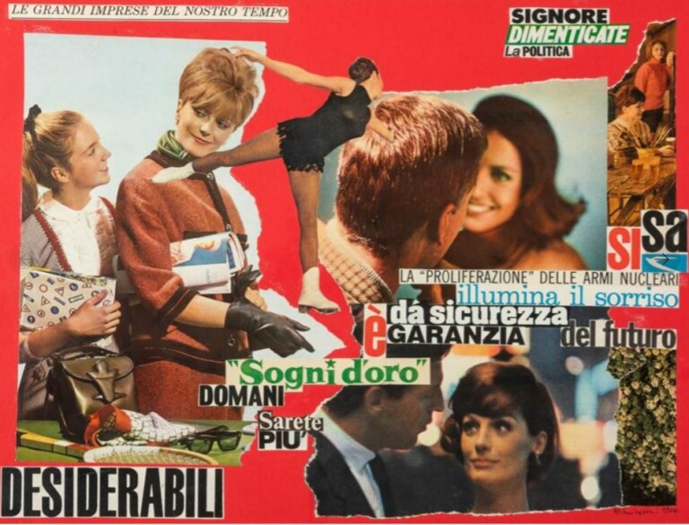 Eugenio Miccini, Le grandi imprese del nostro tempo (1964). Courtesy of Cambi