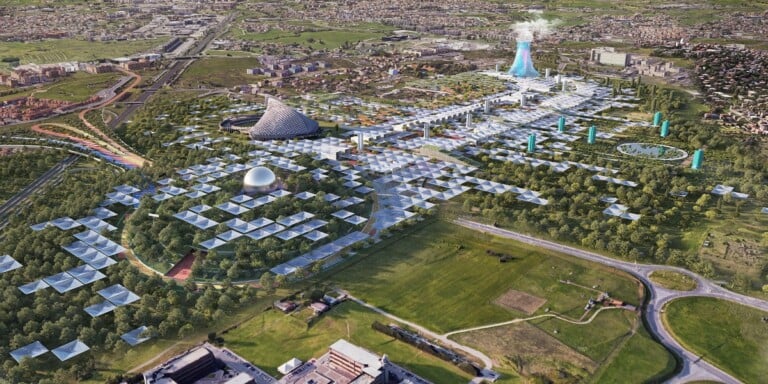 Expo 2030 Roma, render. Courtesy CRA Carlo Ratti Associati for Expo 2030 Roma