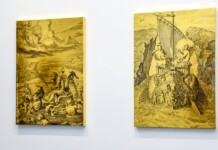 Fabio Weik, Gold Track, 2022, exhibition view at Galleria Paola Verrengia, Salerno, 2022. Photo Fabio Monetti