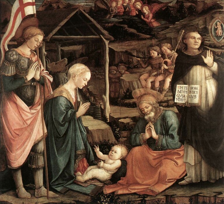 Filippo Lippi, Natività con San Giorgio e San Vicenzo Ferrer