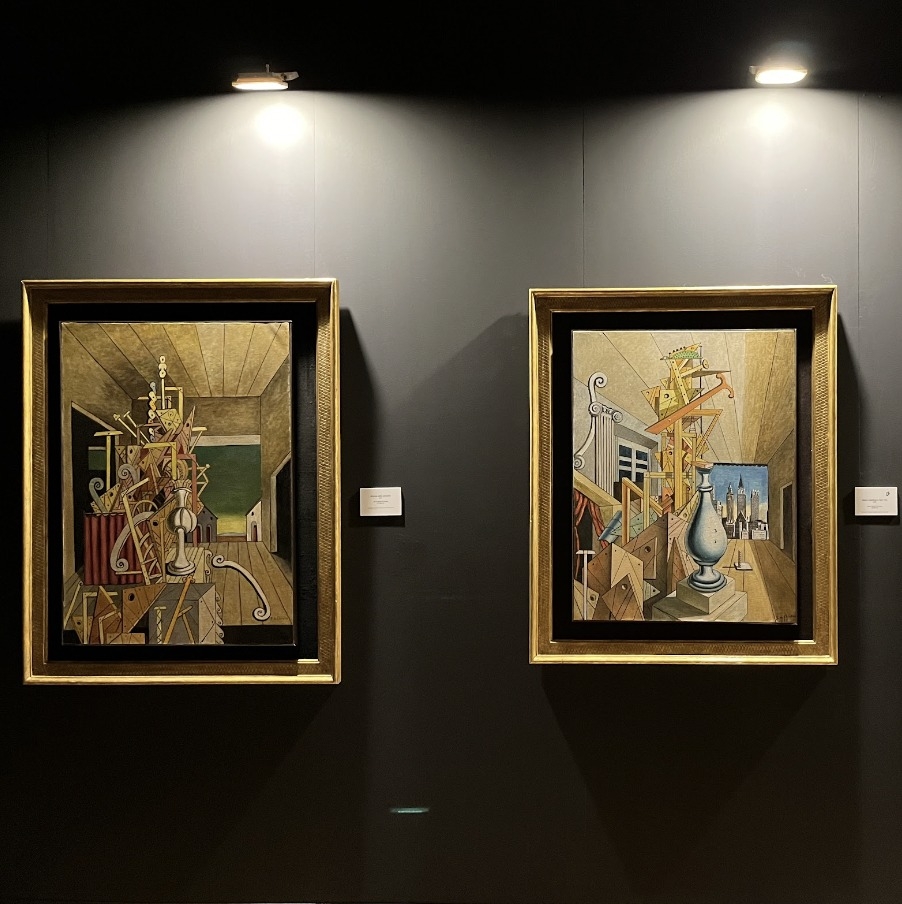 Giorgio de Chirico. Dalla stagione barocca alla neometafisica, exhibition view at Palazzo Pallavicini, Bologna, 2022