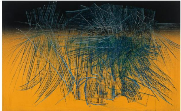 Hans Hartung, T 1964 - E 40 (1964).  Courtesy of Dorotheum