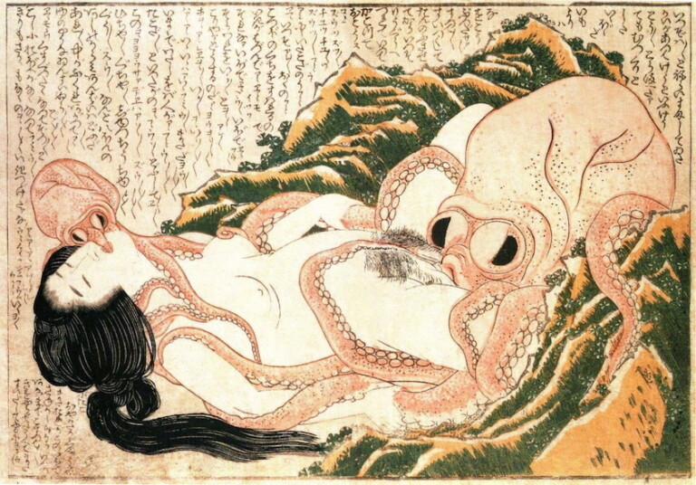 Hokusai, Il sogno della moglie del pescatore