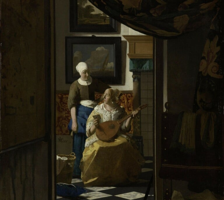 Jan Vermeer, Lettera d'amore, 1669 70, Rijksmuseum, Amsterdam (courtesy Rijksmuseum)