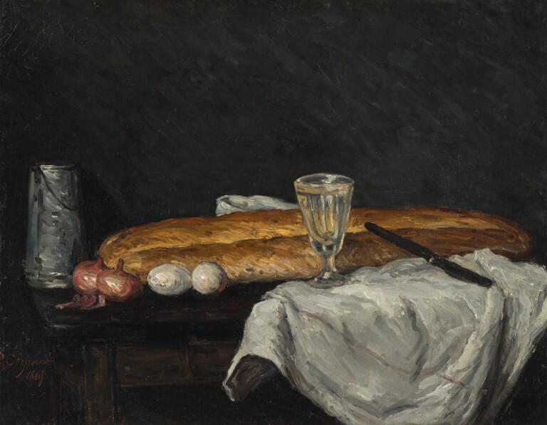 Le pain et les oeufs, Paul Cézanne