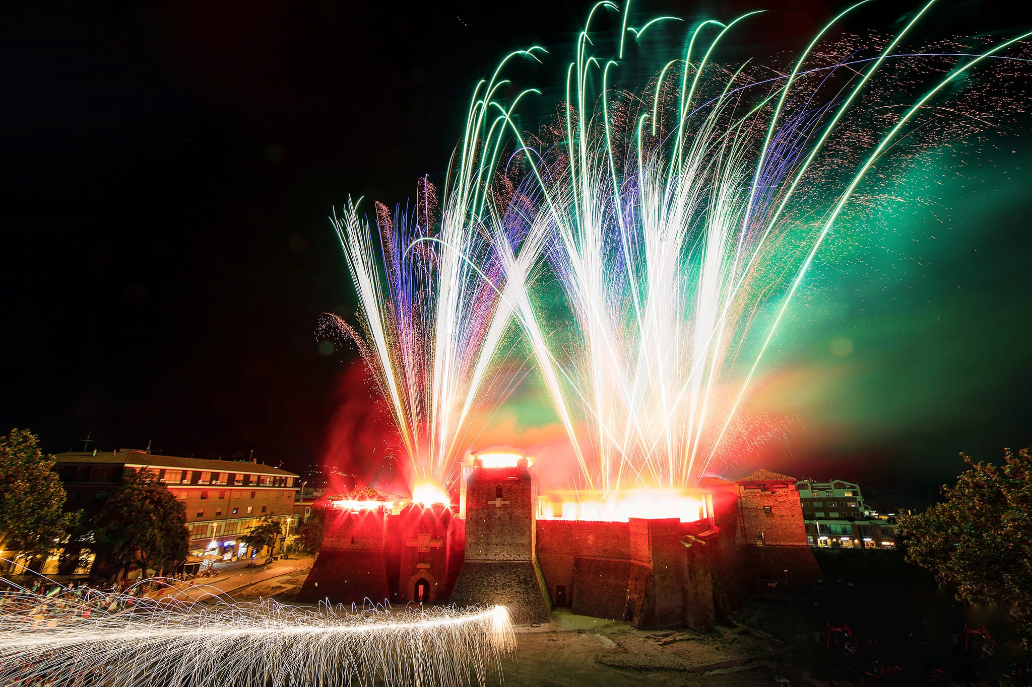 L'incendio di Capodanno a Castel Sismondo, Rimini