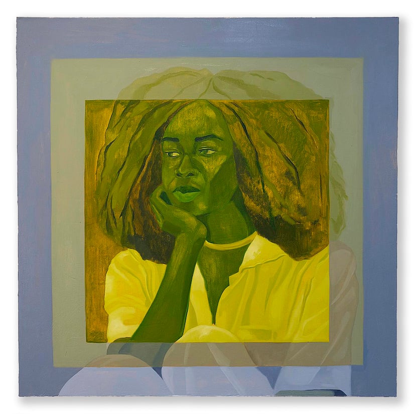 Dominic Chambers, After Albers (Emerald Lady), 2022. Courtesy l’artista e Luce Gallery, Torino