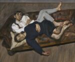 Lucian Freud, Bella and Esther, 1988, oil on canvas, 73.7 x 88 cm, private collection © The Lucian Freud Archive. All Rights Reserved 2022, Bridgeman Images