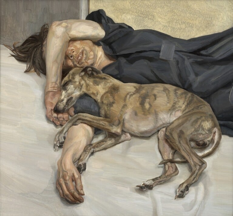 Lucian Freud, Double Portrait, 1985-6, oil on canvas, 78.8 x 88.9 cm, private collection © The Lucian Freud Archive. All Rights Reserved 2022, Bridgeman Images