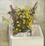 Lucian Freud, Buttercups, 1968, oil on canvas, 61 x 61 cm, private collection © The Lucian Freud Archive. All Rights Reserved 2022, Bridgeman Images