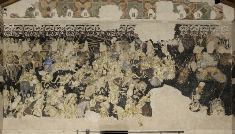 Pisanello, Torneo di Cavalieri, 1430-1433, pittura murale strappata, tecnica mista, Mantova, Palazzo Ducale. Foto di Ghigo Roli per MiC, Palazzo Ducale Mantova