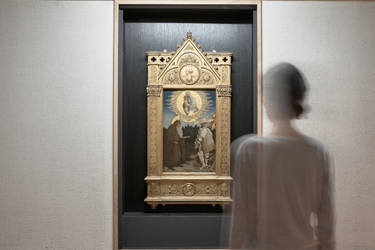 Pisanello. Il tumulto del mondo, veduta dell'allestimento a Palazzo Ducale, Mantova, 2022, foto di Vincenzo Bruno