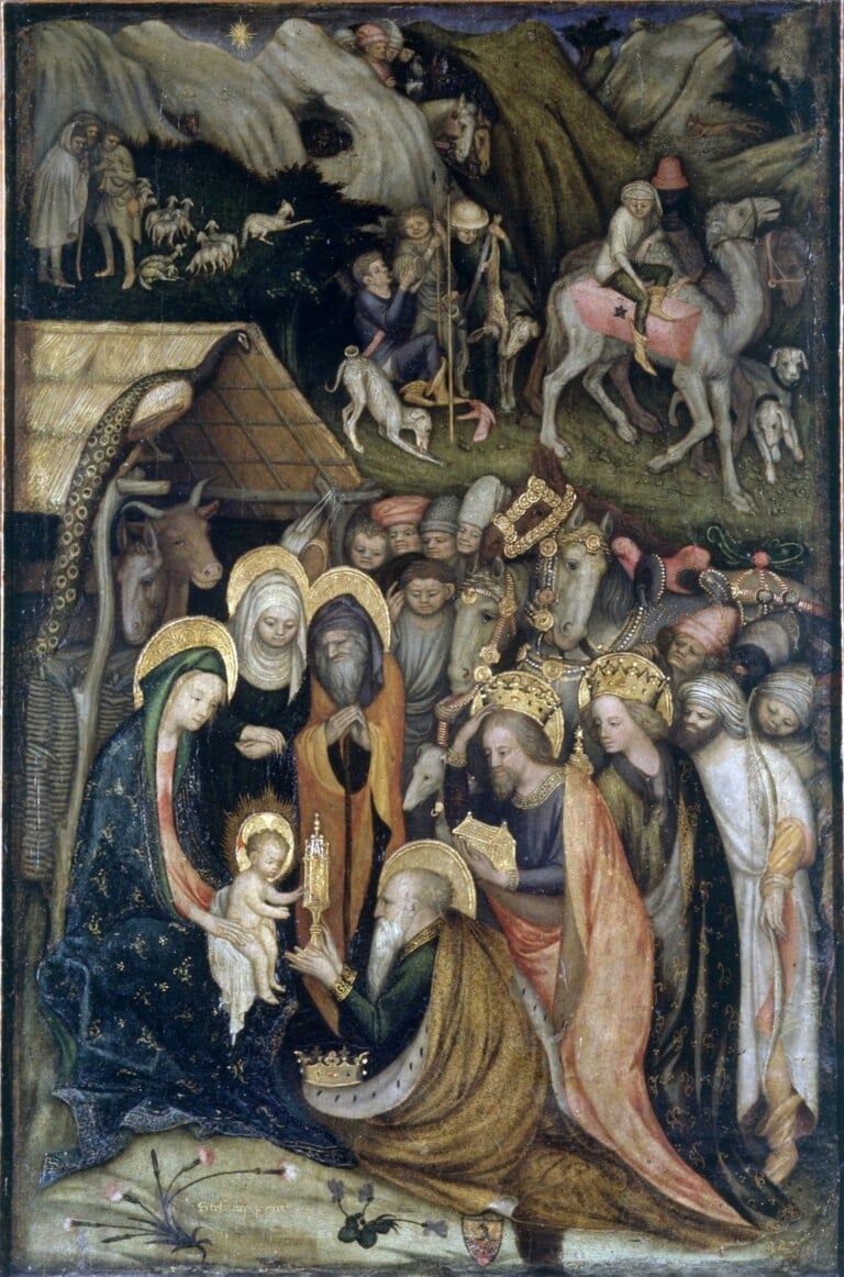 Stefano da Verona, Adorazione dei magi, 1435-1438 (?), tempera su tavola, 72 x 47 cm, Milano, Pinacoteca di Brera