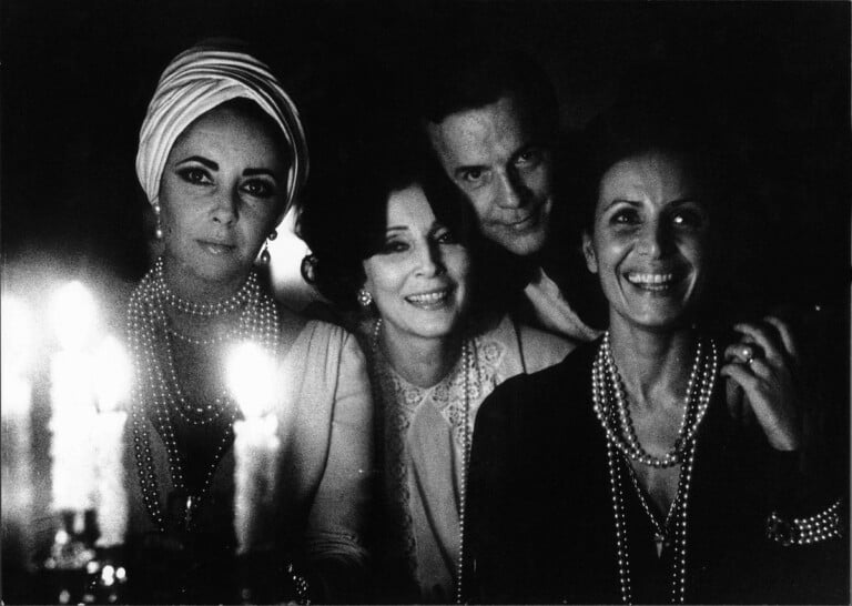 ©Maria Mulas, Liz Taylor, Valentina Cortese, Franco Zeffirelli e Anna Falk