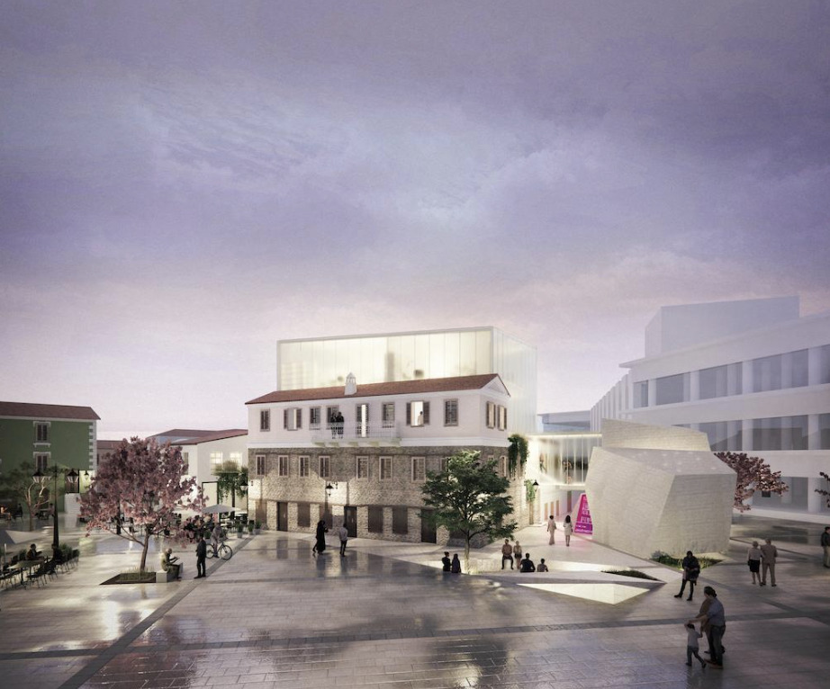 Un rendering del nuovo Albania Jewish Museum. Courtesy Kimmel Eshkolot Architects
