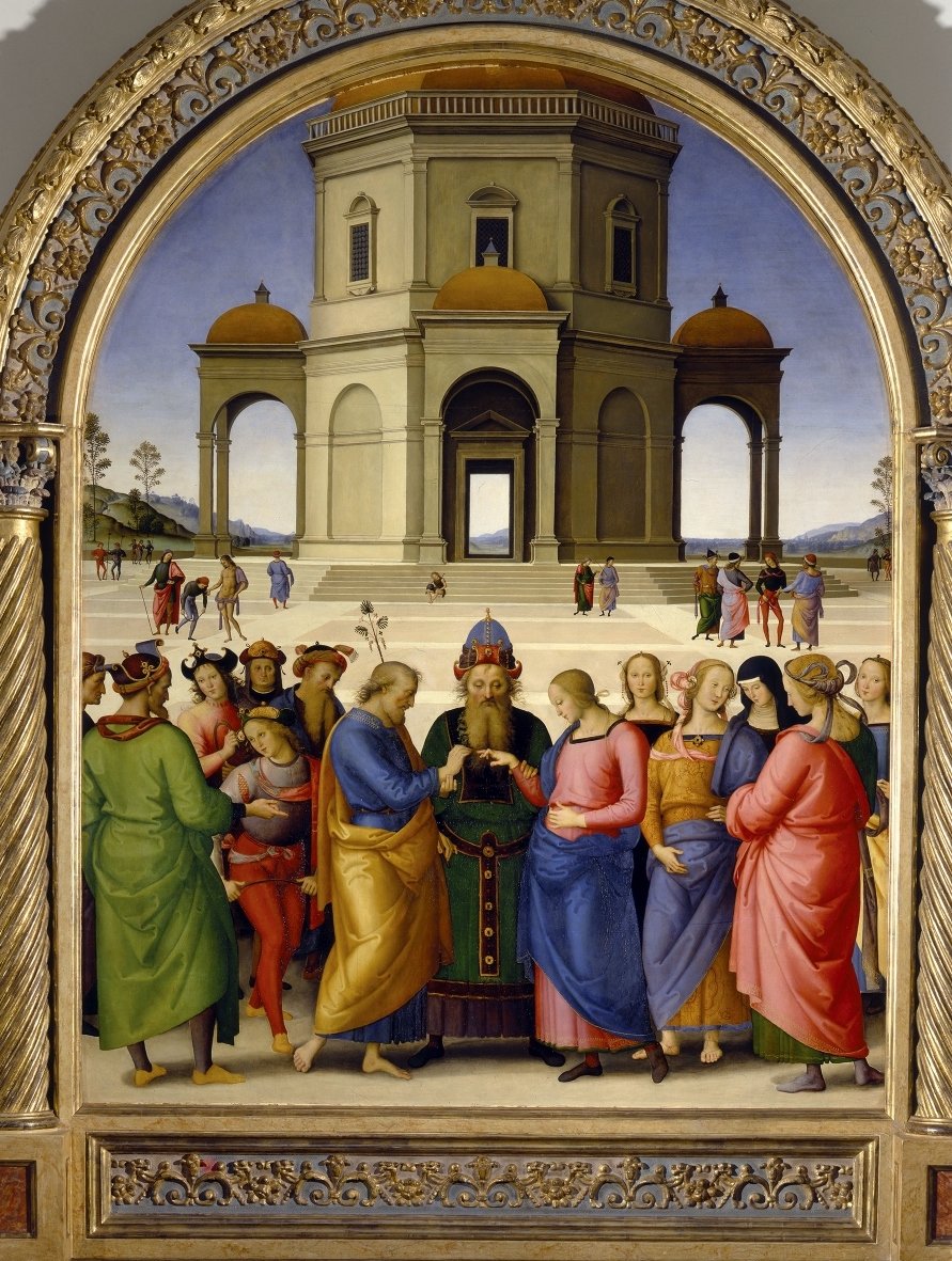 Pietro di Cristoforo Vannucci, detto il Perugino, Sposalizio della Vergine, Musée des Beaux arts, Caen