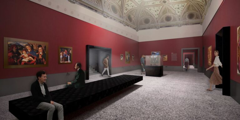 Accademia Carrara di Bergamo, render dell'architetto Ravalli