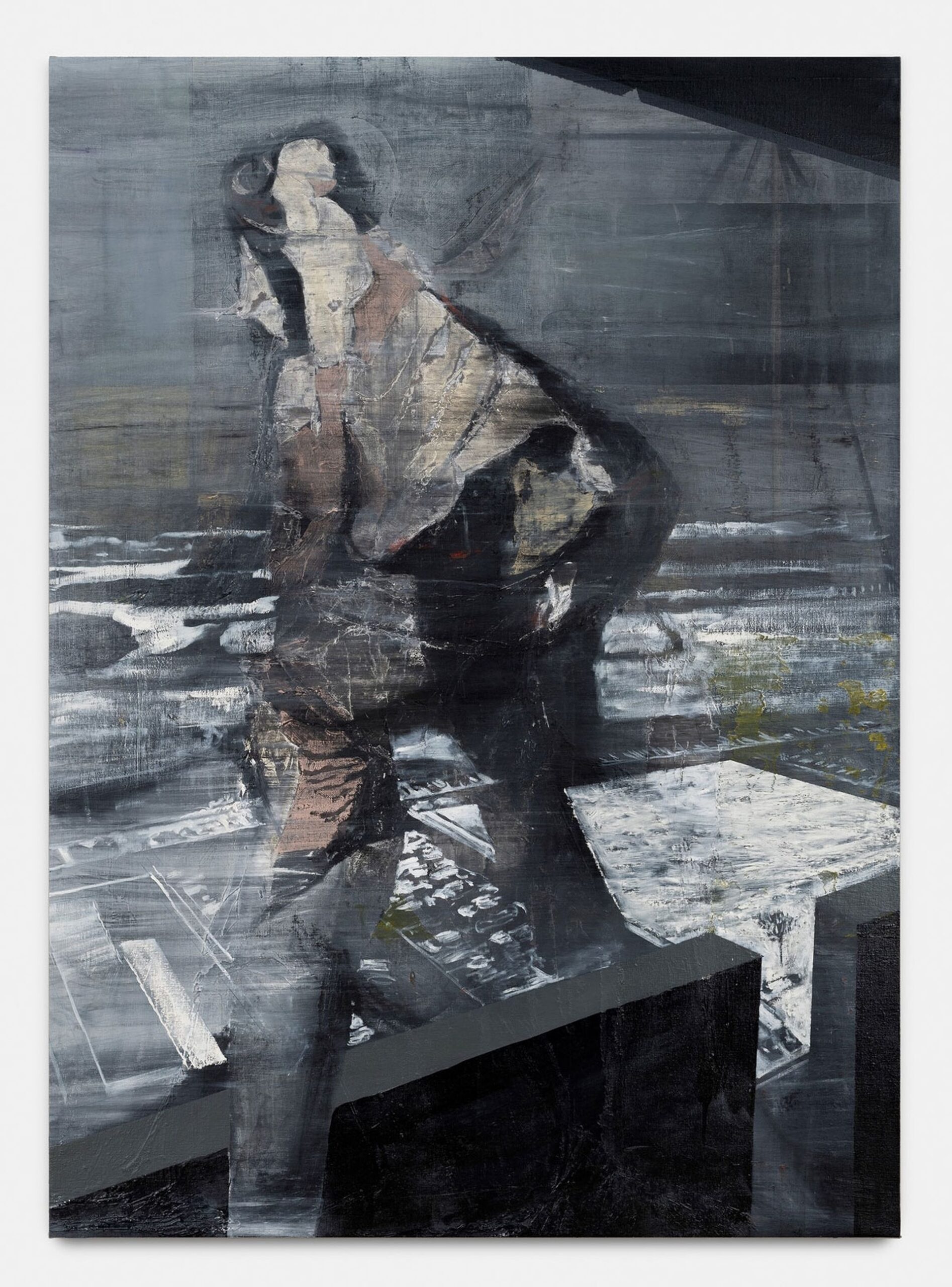 Alessandro Scarabello, Paesaggio antigrazioso, 2020, olio su tela, 171x124 cm