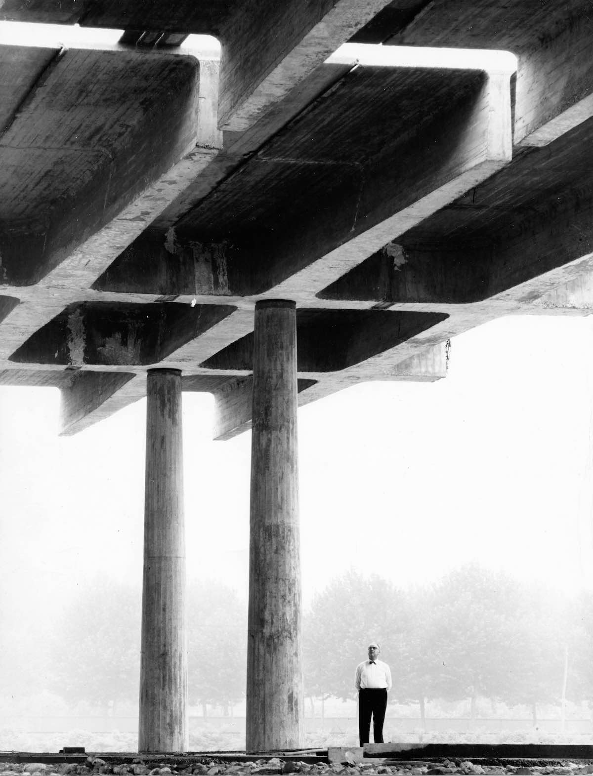 Angelo Mangiarotti, Deposito industriale Splügen Bräu, Mestre (Venezia), 1962, foto Archivio Giulio Barazzetta